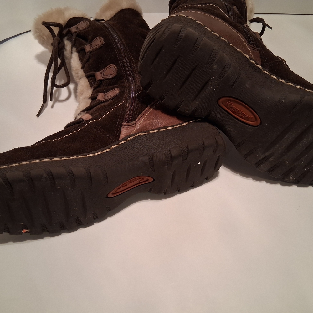 BareTraps Dark Brown Shearling Boots - Picture 6 of 7